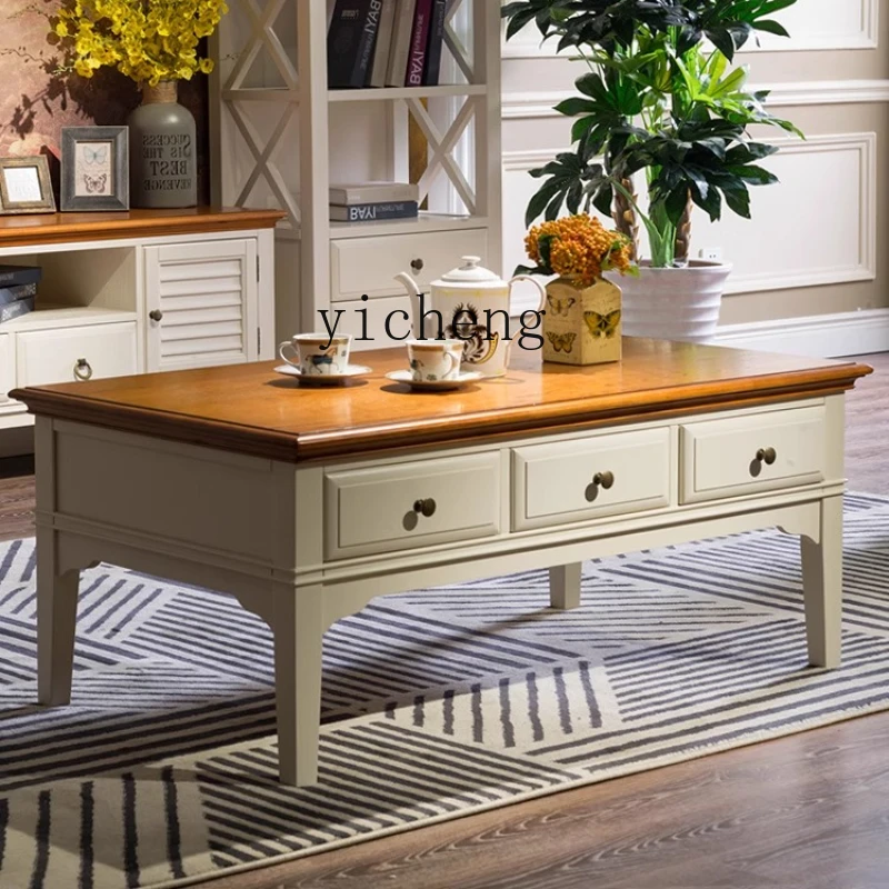 XL all solid wood coffee table living room pastoral country Mediterranean TV cabinet coffee table combination
XL all solid wood coffee table living room pastoral country Mediterranean TV cabinet coffee table combination