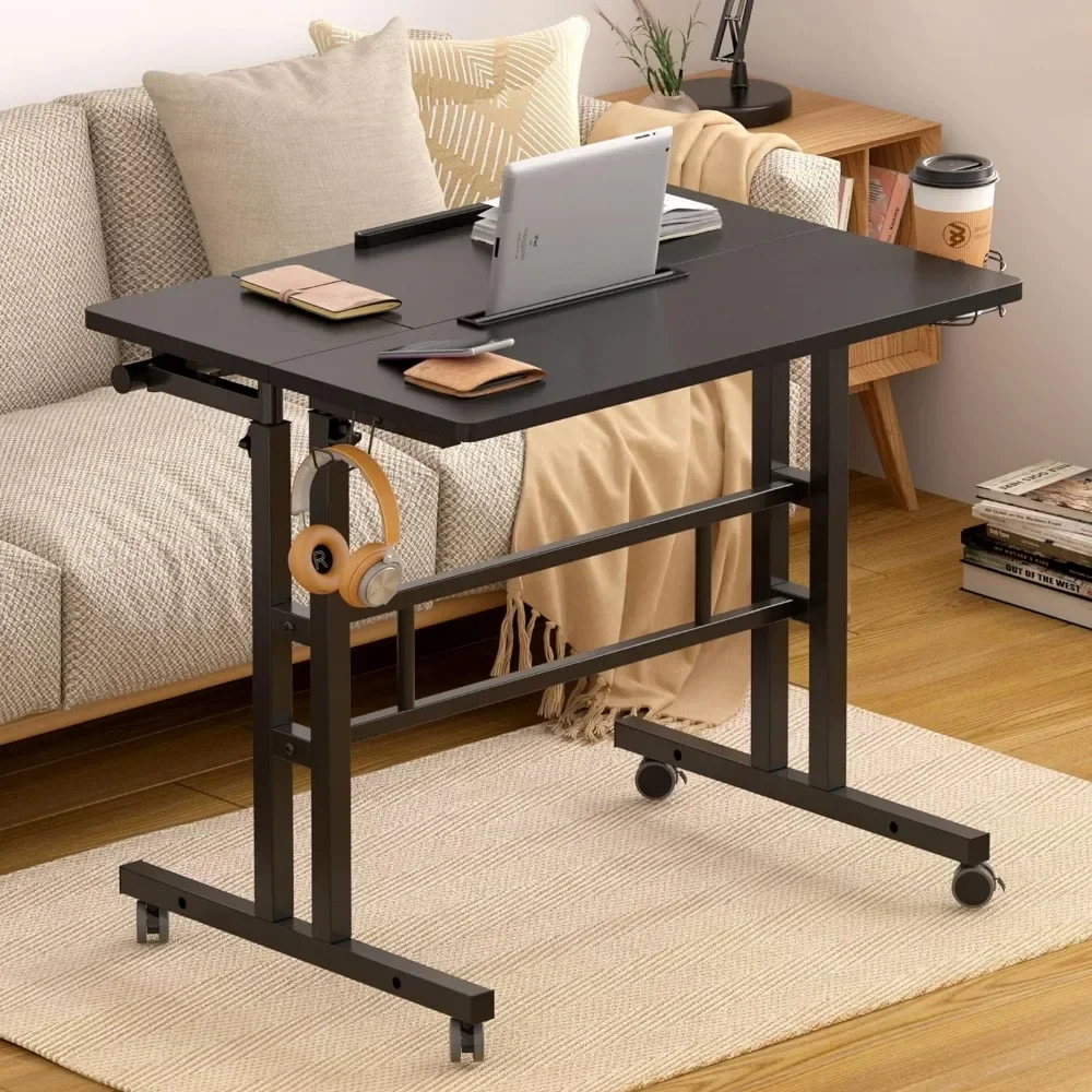 L # Rolling Mobile Desk With Cup Holder, Portable, Adjustable Height Small Stand Up Desk On Wheels For Home Office Laptop Cart
L # Rolling Mobile Desk With Cup Holder, Portable, Adjustable Height Small Stand Up Desk On Wheels For Home Office Laptop Cart