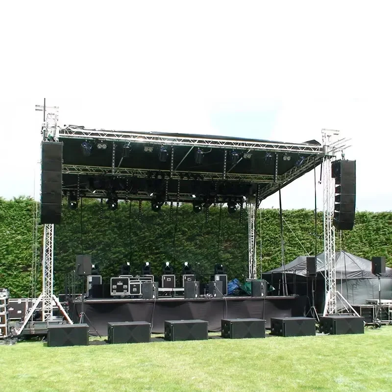 Aluminum Stage Backdrop Roof Truss Frame Display Lighting Podium Truss Pillar for Event Concert Event Stage Platform
Aluminum Stage Backdrop Roof Truss Frame Display Lighting Podium Truss Pillar for Event Concert Event Stage Platform