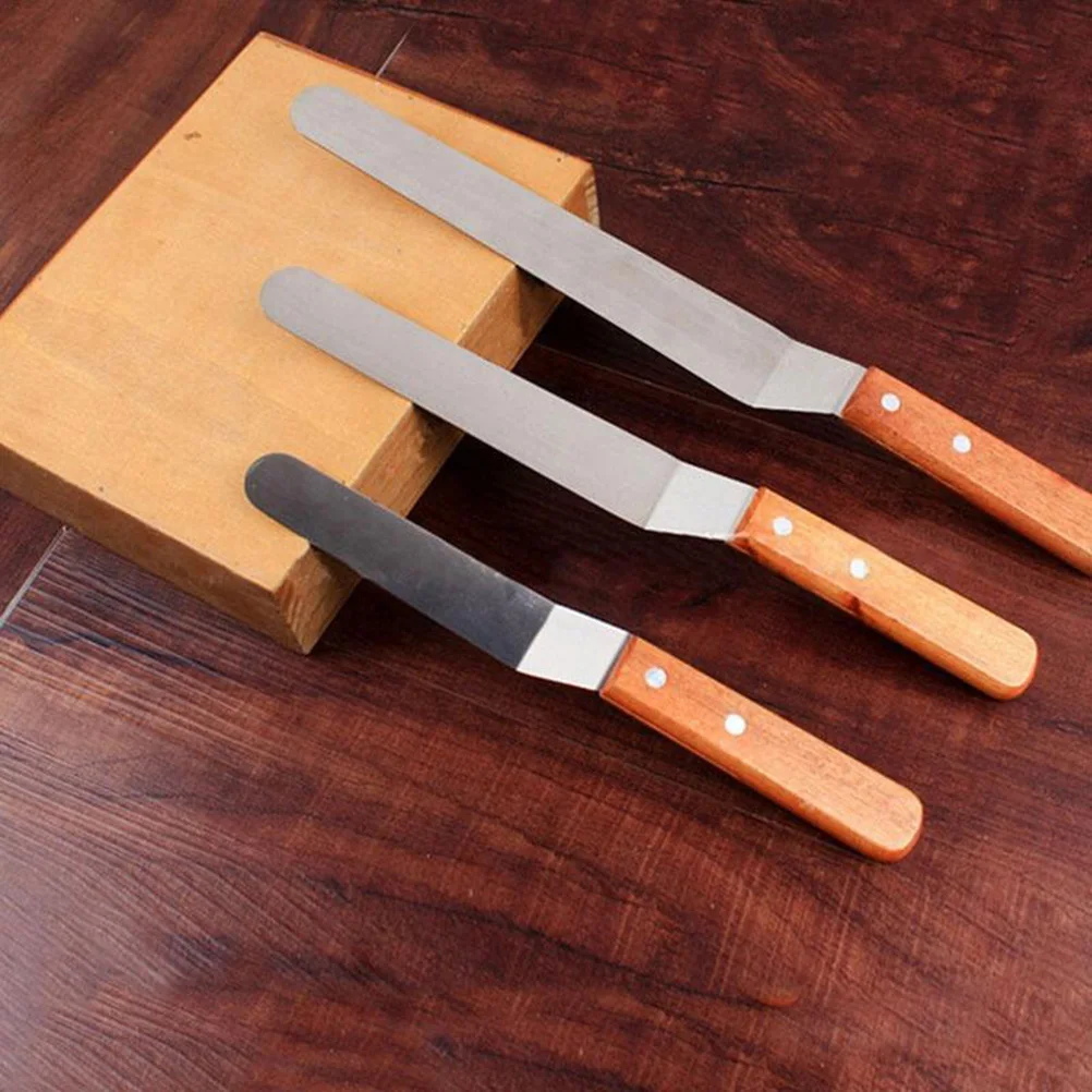 Cream Spatula Stainless Steel Redwood Handle Icing Smoother Cake Decorating Tool Fondant Spatel Wooden Frosting Spreader
Cream Spatula Stainless Steel Redwood Handle Icing Smoother Cake Decorating Tool Fondant Spatel Wooden Frosting Spreader