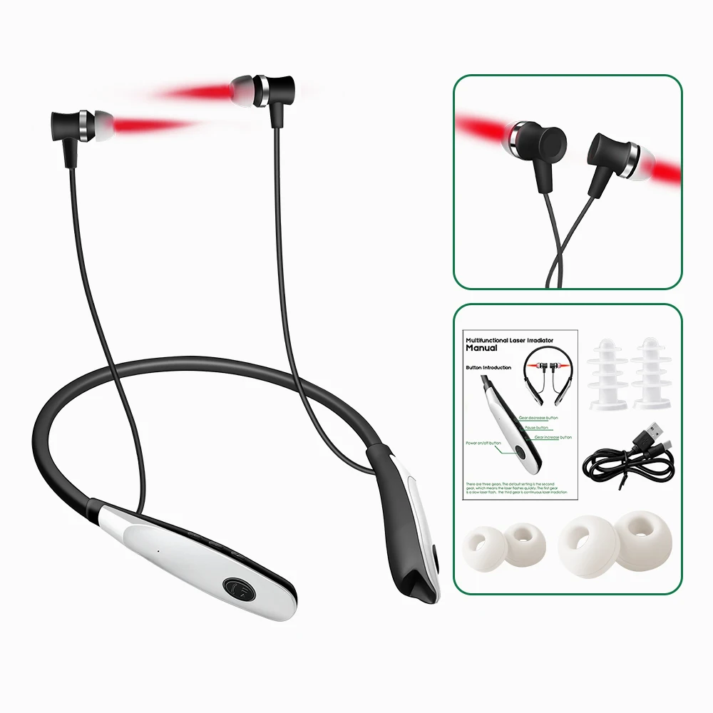 Tinnitus Ear Laser Therapy 650nm LLLT Ear Rhinitis Sinusitis Irradiation Laser Physical Earplug Otitis Media Deafness Treatment
Tinnitus Ear Laser Therapy 650nm LLLT Ear Rhinitis Sinusitis Irradiation Laser Physical Earplug Otitis Media Deafness Treatment
