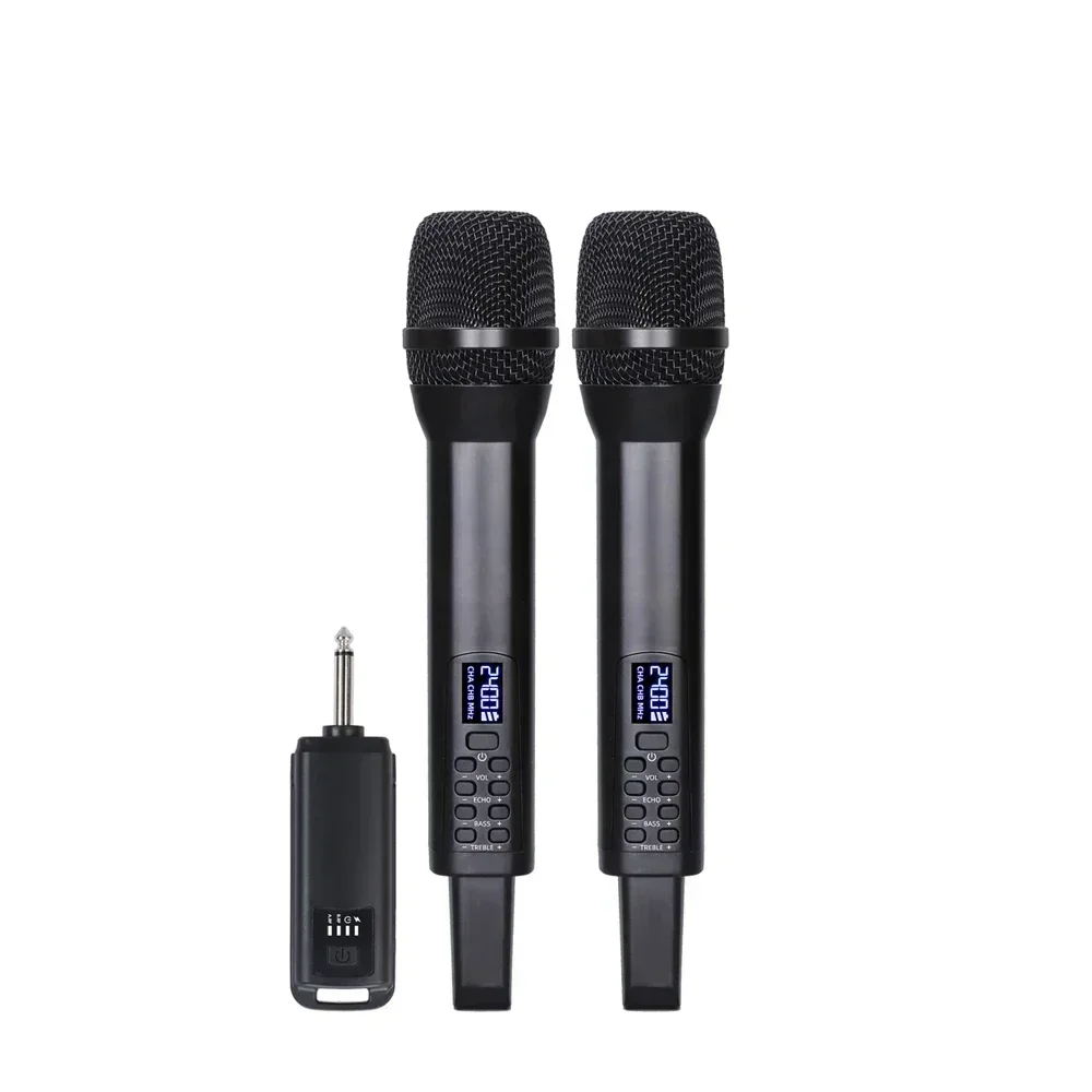 Recharging Echo Treble Bass 2.4G Wireless Handheld Microphone for Karaoke
Recharging Echo Treble Bass 2.4G Wireless Handheld Microphone for Karaoke