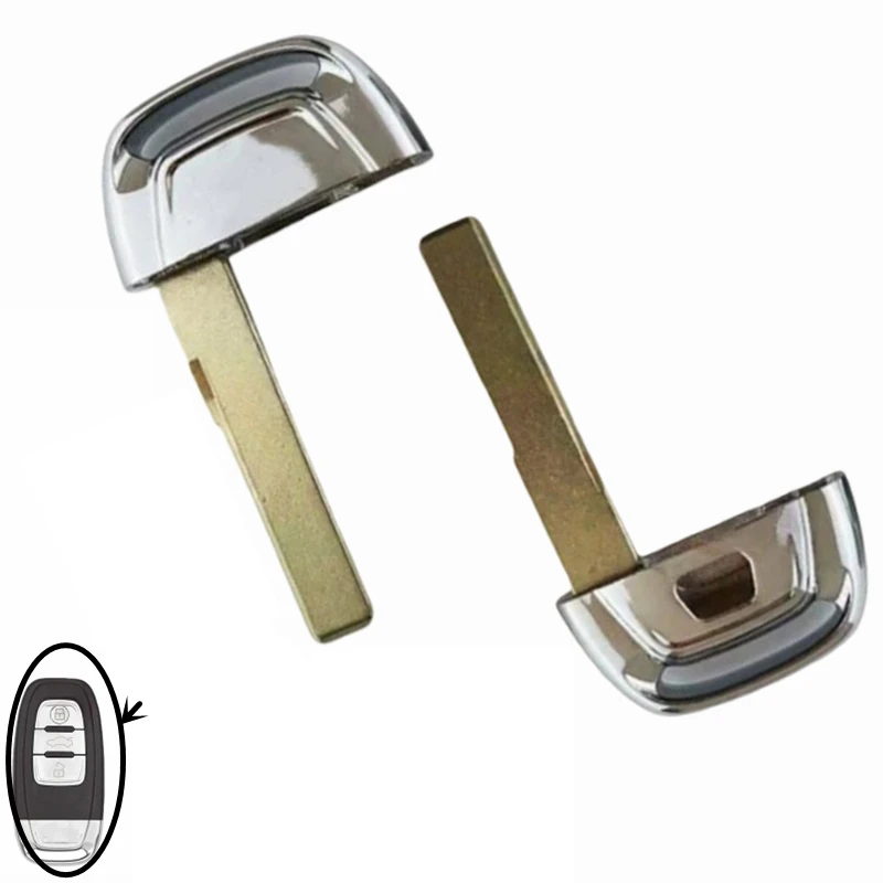 OEM 10Pcs Smart Key Blank Emergency Uncut Blank Replacement Remote Key Blade For Audi