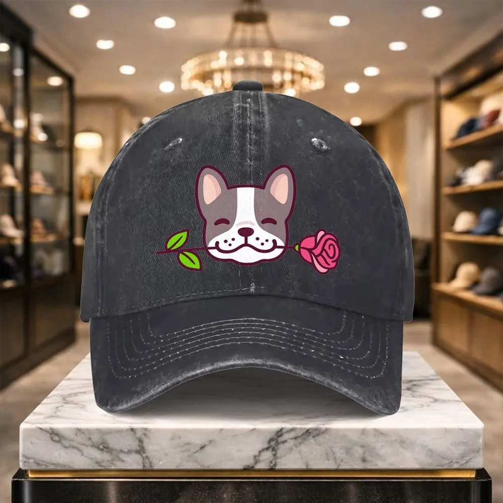 French Bulldog Rose Graphic Washed Baseball Cap Unisex Adjustable Cotton Street Style Outdoor Hat
French Bulldog Rose Graphic Washed Baseball Cap Unisex Adjustable Cotton Street Style Outdoor Hat