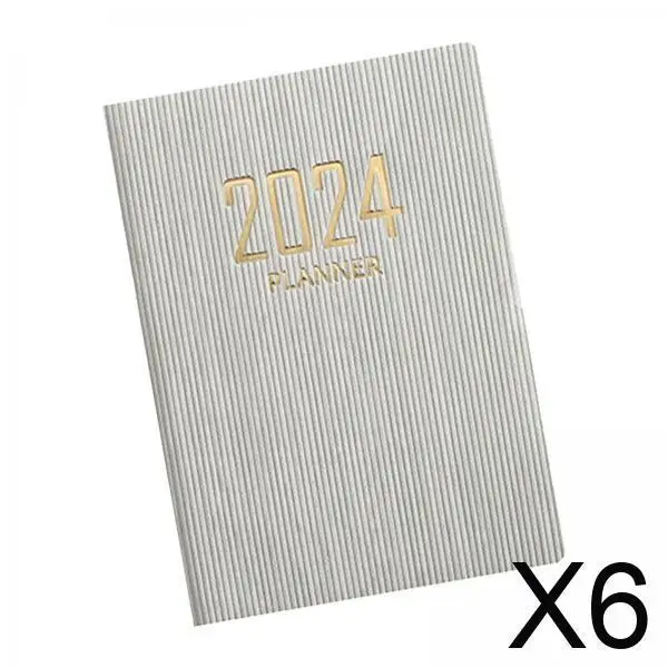 6x Ежедневник-планировщик 2024: Ежемесячный планировщик, двусторонняя запись, ежедневный органайзер для задач
6x Ежедневник-планировщик 2024: Ежемесячный планировщик, двусторонняя запись, ежедневный органайзер для задач