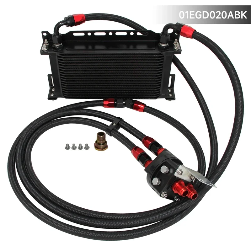 Oil Cooler 19 Row AN8 Engine + 3/4*16 & M20 Filter Relocation Adapter W/Bracket Black/Blue
Oil Cooler 19 Row AN8 Engine + 3/4*16 & M20 Filter Relocation Adapter W/Bracket Black/Blue