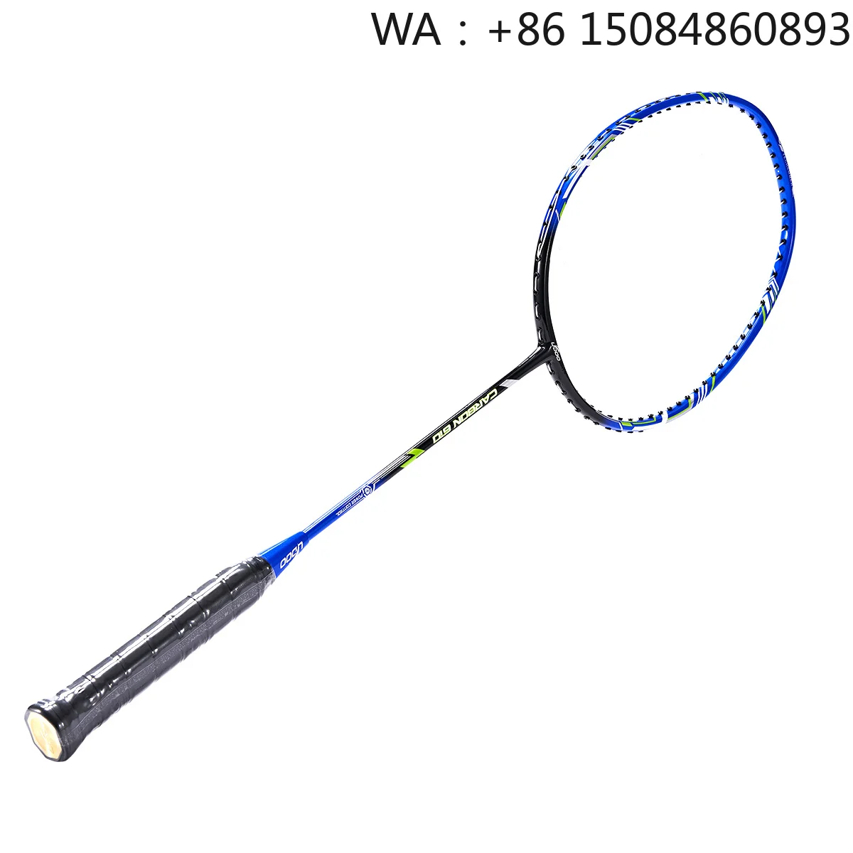 Ultra-light Carbon fiber material badminton racket, 77g lightweight body, 28Lbs tension resistance, high strength frame for prof
Ultra-light Carbon fiber material badminton racket, 77g lightweight body, 28Lbs tension resistance, high strength frame for prof