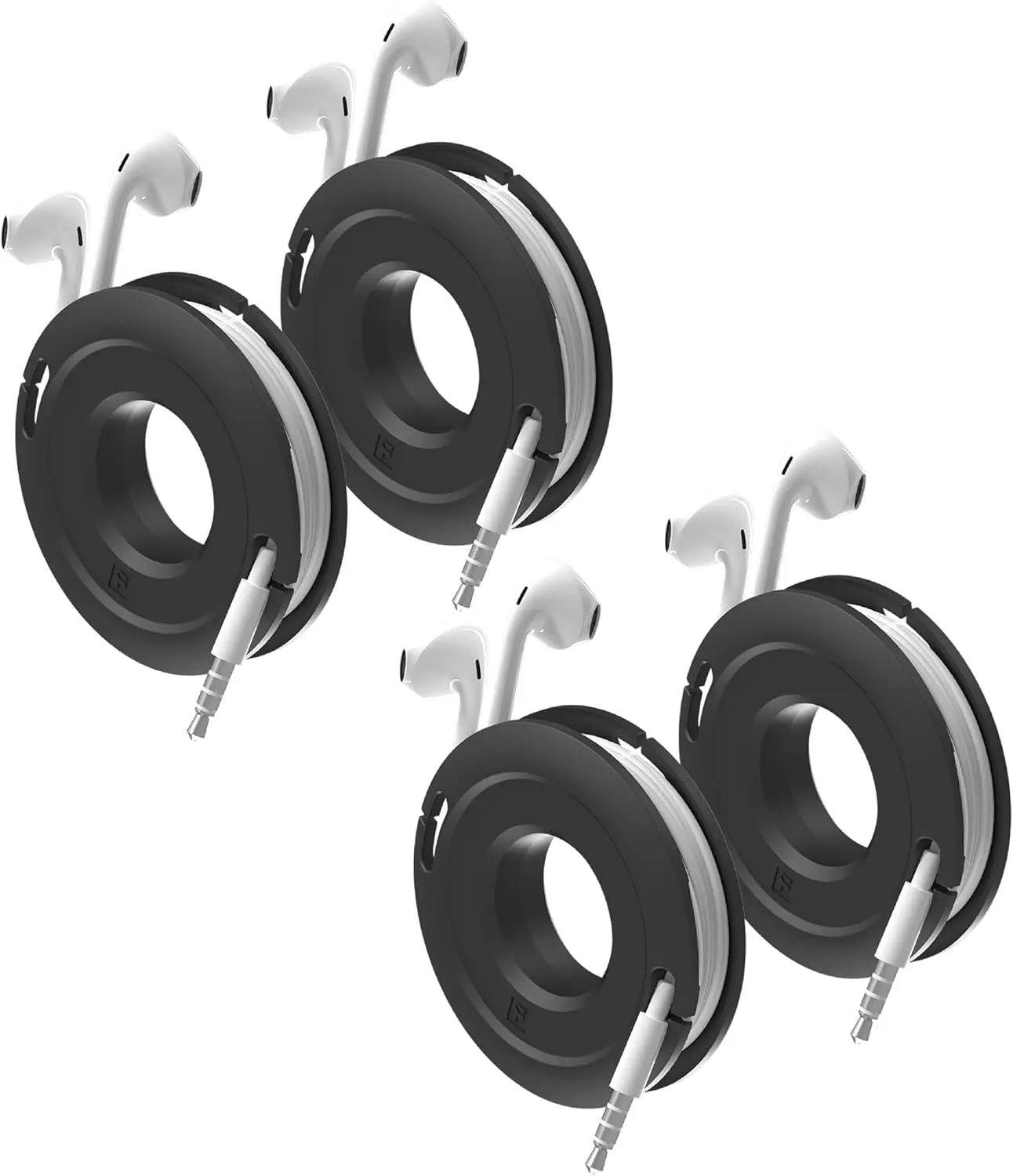 Cable Winder Organizer for Earbuds & Charging Cords, Adjustable Mini & Max, 4-Pack Black
Cable Winder Organizer for Earbuds & Charging Cords, Adjustable Mini & Max, 4-Pack Black