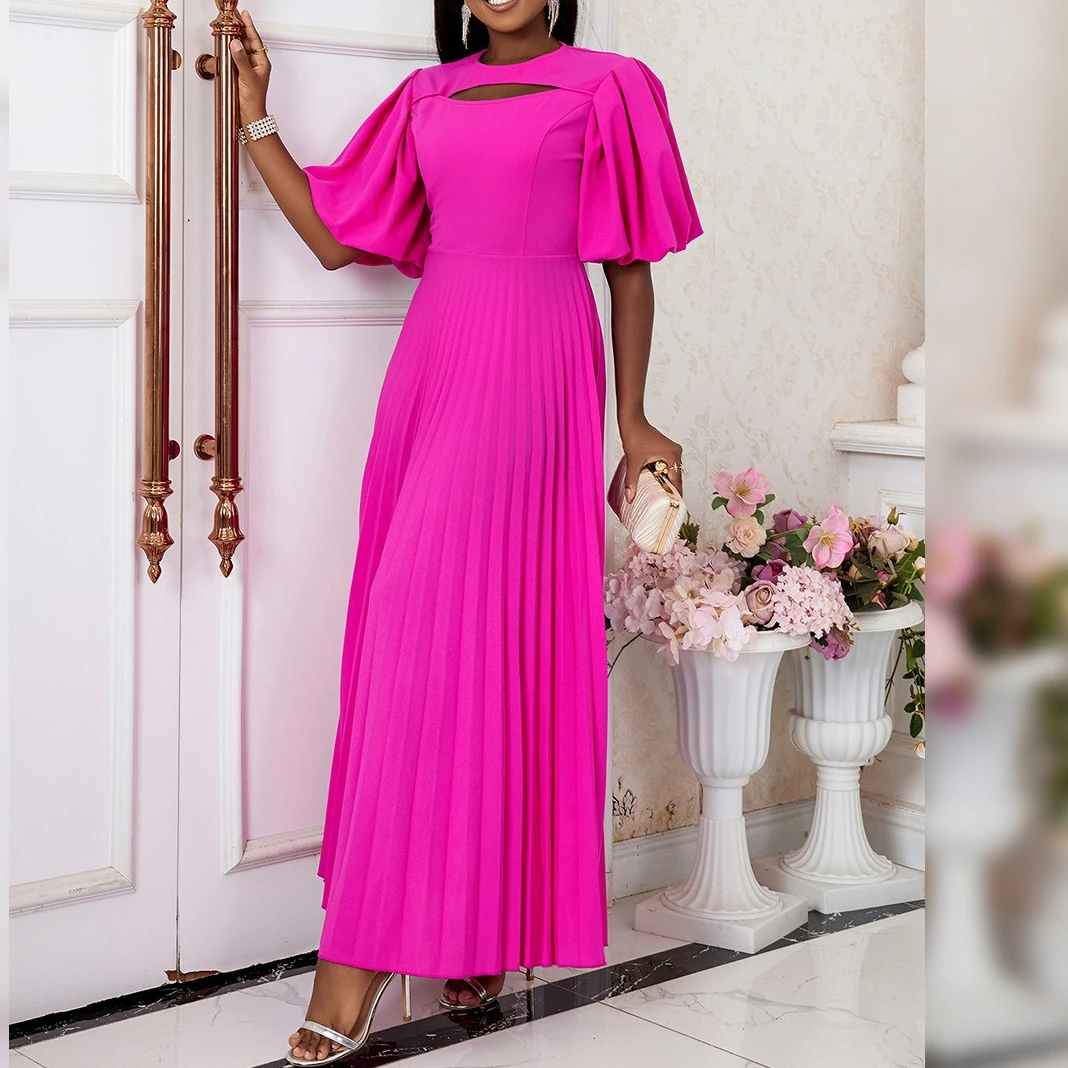 Long Dress Women Pleated Dresses A Line Vestidos Streetwear Round Neck Lantern Sleeve High Waist Elegant Splice Y2k Party Night
Long Dress Women Pleated Dresses A Line Vestidos Streetwear Round Neck Lantern Sleeve High Waist Elegant Splice Y2k Party Night