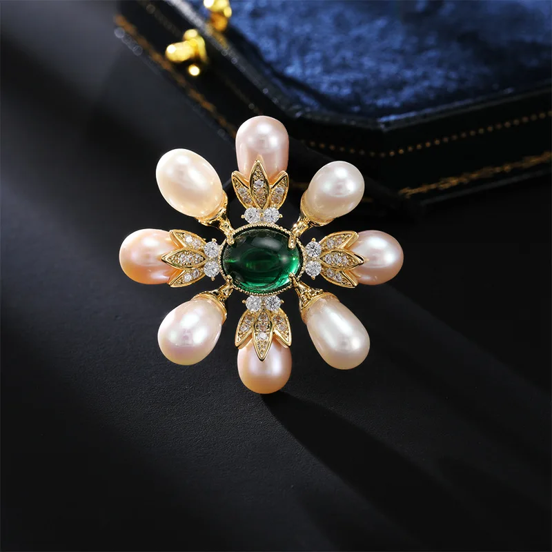 Elegant Natural Freshwater Pearl Brooch Elegant Vintage Atmosphere Brooch Exquisite Simple Suit Coat Accessory
Elegant Natural Freshwater Pearl Brooch Elegant Vintage Atmosphere Brooch Exquisite Simple Suit Coat Accessory