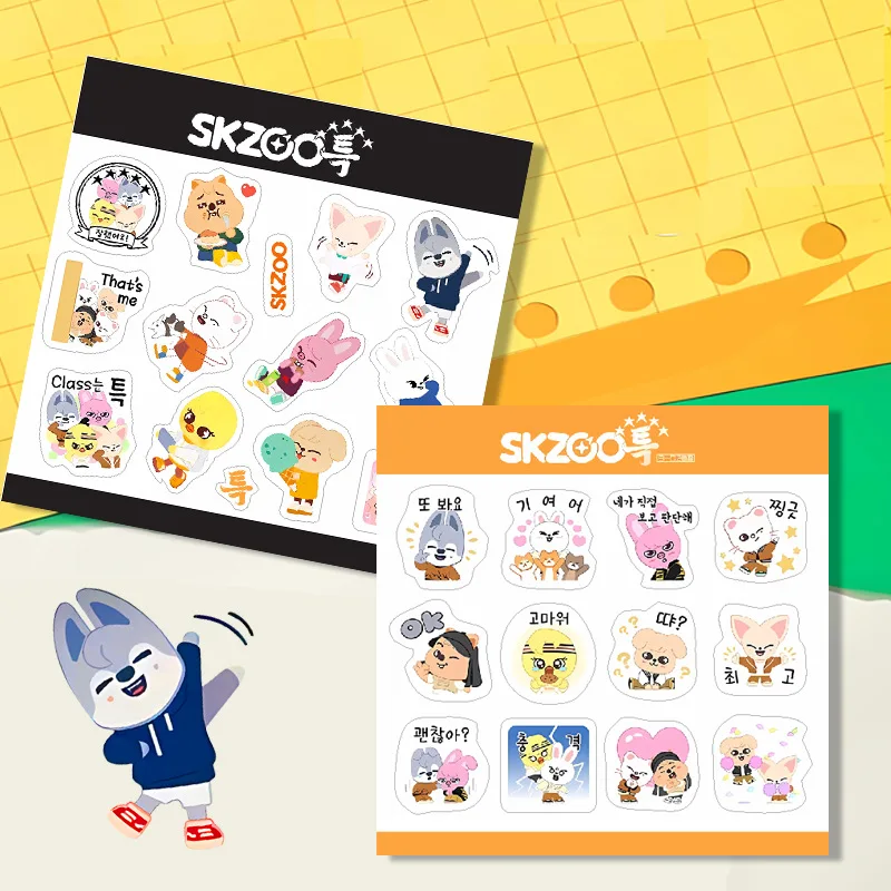 SKZOO Stray Kids Cute Cartoon Yellow Chicken Wolf Migo Rabbit Sticker Notebook Phone Refrigerator Sticker Celebrity Periphery
SKZOO Stray Kids Cute Cartoon Yellow Chicken Wolf Migo Rabbit Sticker Notebook Phone Refrigerator Sticker Celebrity Periphery