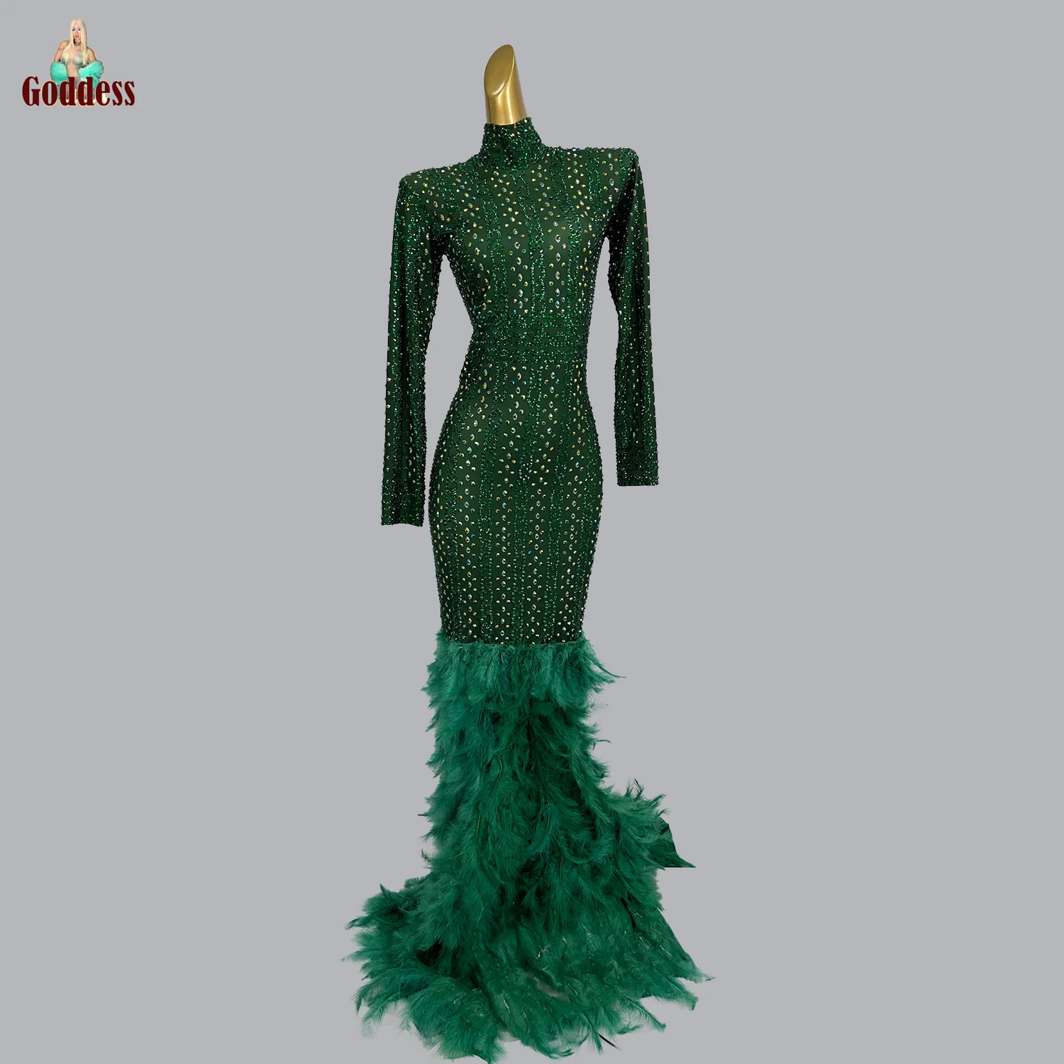 Elegant Ladies Fishtail Green Gown Birthday Dinner Party Wear Nightclub Luxury Bodycon Evening Dress Wedding Prom Maxi Dresses
Elegant Ladies Fishtail Green Gown Birthday Dinner Party Wear Nightclub Luxury Bodycon Evening Dress Wedding Prom Maxi Dresses