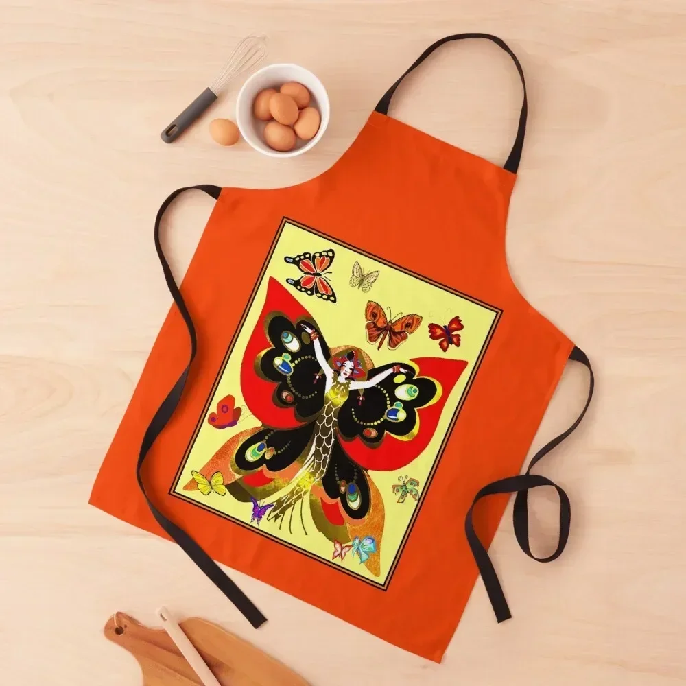 BUTTERFLY : Vintage Flapper Queen with Butterflies Advertising Print Apron christmas Household Items Kitchen Apron
BUTTERFLY : Vintage Flapper Queen with Butterflies Advertising Print Apron christmas Household Items Kitchen Apron