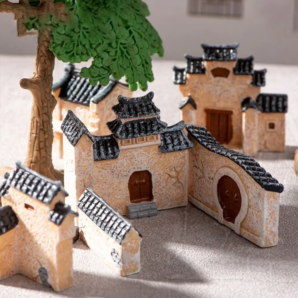 Decorative Mini Resin House Retor Resin Bonsai Landscaping Chinese Style Mini House Retro Building Fairy Garden
Decorative Mini Resin House Retor Resin Bonsai Landscaping Chinese Style Mini House Retro Building Fairy Garden