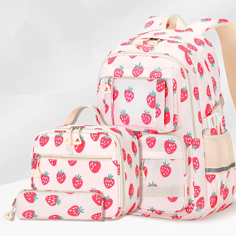 Школьные сумки с клубничным принтом для подростков, школьная сумка для девочек, большой вместительный водонепроницаемый рюкзак для мальчиков, комплект рюкзаков, детский рюкзак
Школьные сумки с клубничным принтом для подростков, школьная сумка для девочек, большой вместительный водонепроницаемый рюкзак для мальчиков, комплект рюкзаков, детский рюкзак