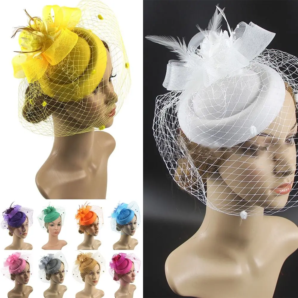 Versatile Sinamay Bride Headwear Veil Flower Feather Hair Accessory Feathers Retro Net Yarns Hat Outdoor
Versatile Sinamay Bride Headwear Veil Flower Feather Hair Accessory Feathers Retro Net Yarns Hat Outdoor