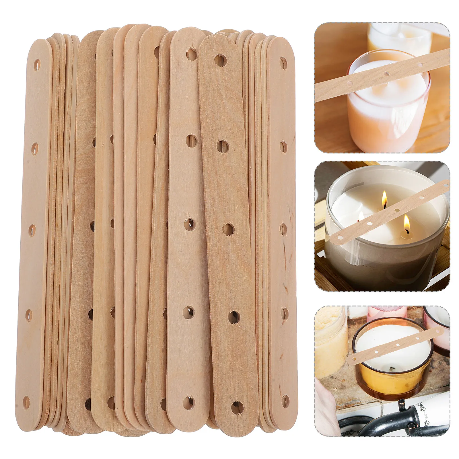 50Pcs Wooden Wick Holders with Five Holes Adjustable DIY Centering Tool for Handmade Making Supplies
50Pcs Wooden Wick Holders with Five Holes Adjustable DIY Centering Tool for Handmade Making Supplies