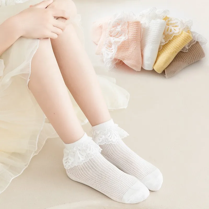 Spring Summer Children's Mesh Socks Thin Cotton Girl Princess Socks with Big White Lace Baby ultrathin Translucency Cotton Socks
Spring Summer Children's Mesh Socks Thin Cotton Girl Princess Socks with Big White Lace Baby ultrathin Translucency Cotton Socks