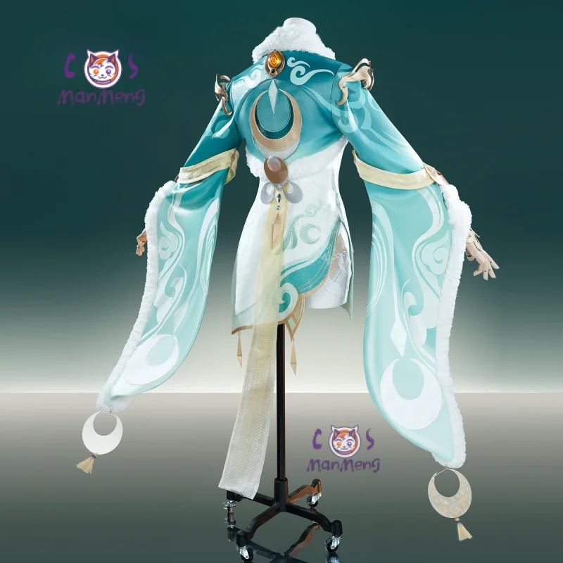 New Zibai Cosplay Costume Game Genshint Impac Women Elegant cheongsam cloak props wig Halloween party warm Zibai uniform S-XL
New Zibai Cosplay Costume Game Genshint Impac Women Elegant cheongsam cloak props wig Halloween party warm Zibai uniform S-XL