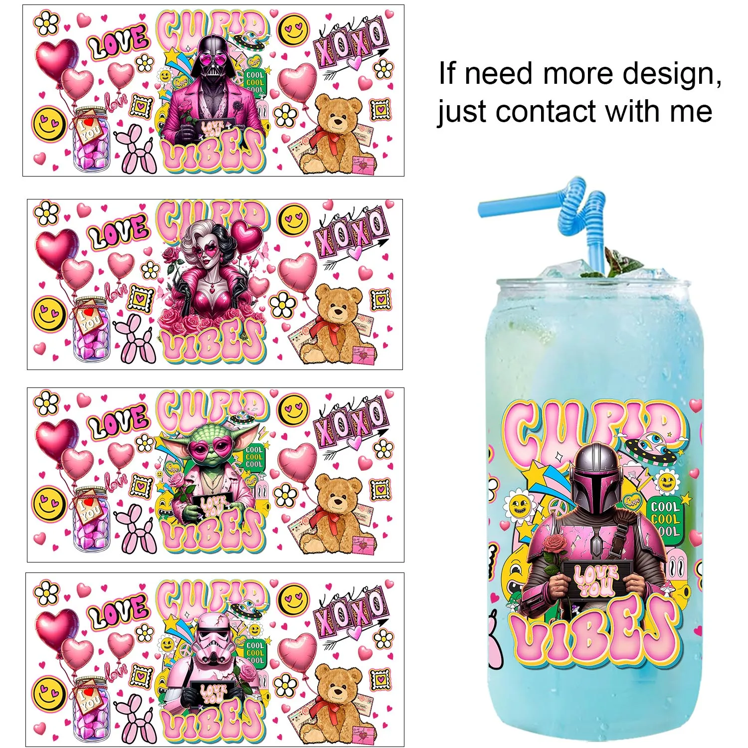 XOXO Lover Mickey Winnie Series easy peel waterproof DIY decoration Decals 3D transfers uvdtf stickers 16oz uv dtf cup wraps
XOXO Lover Mickey Winnie Series easy peel waterproof DIY decoration Decals 3D transfers uvdtf stickers 16oz uv dtf cup wraps