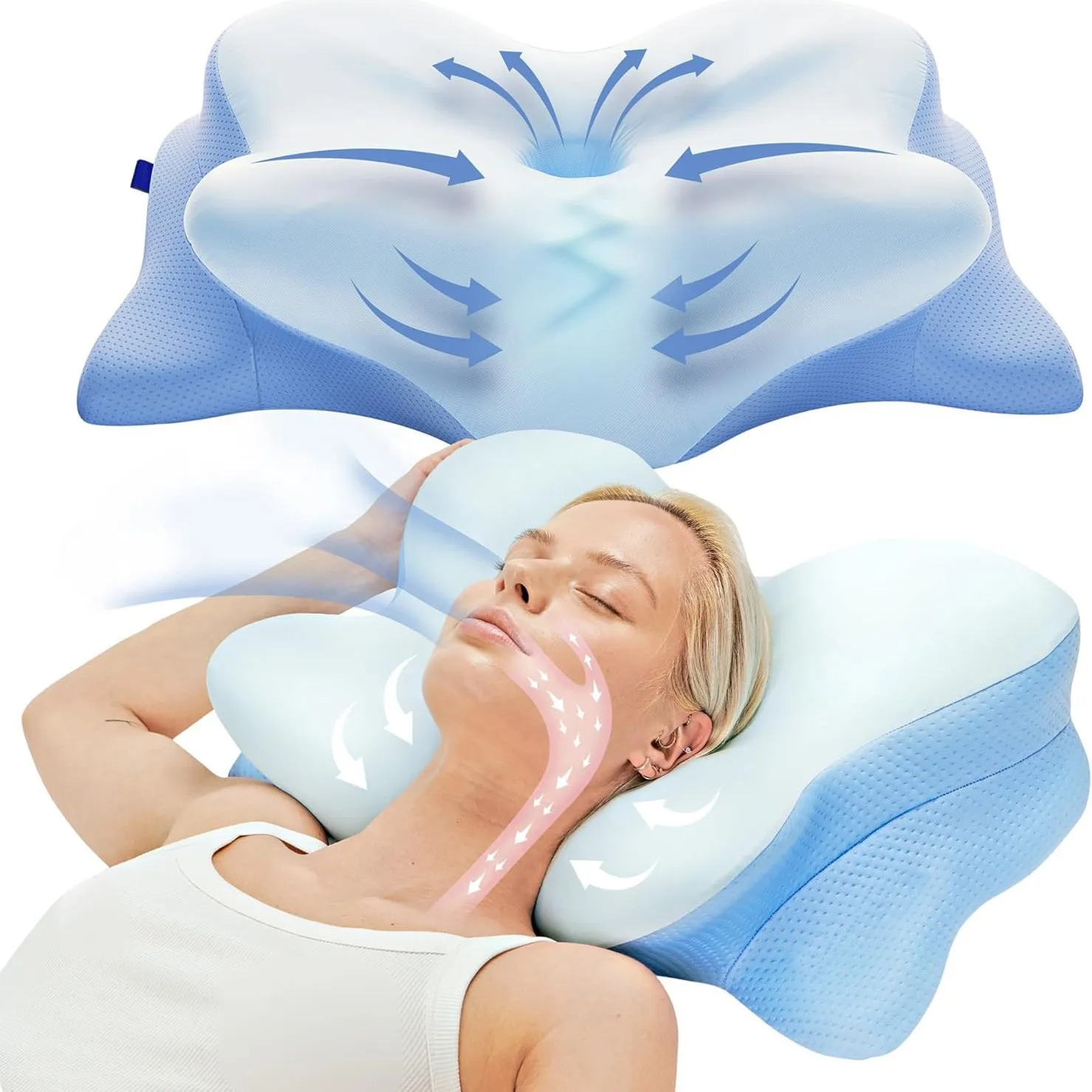 Ice Silk Cool Memory Foam Pillow Cervical Pillow Neck Pain Relief Contour Ergonomic Orthopedic Support Side Back Sleep Pillow
Ice Silk Cool Memory Foam Pillow Cervical Pillow Neck Pain Relief Contour Ergonomic Orthopedic Support Side Back Sleep Pillow