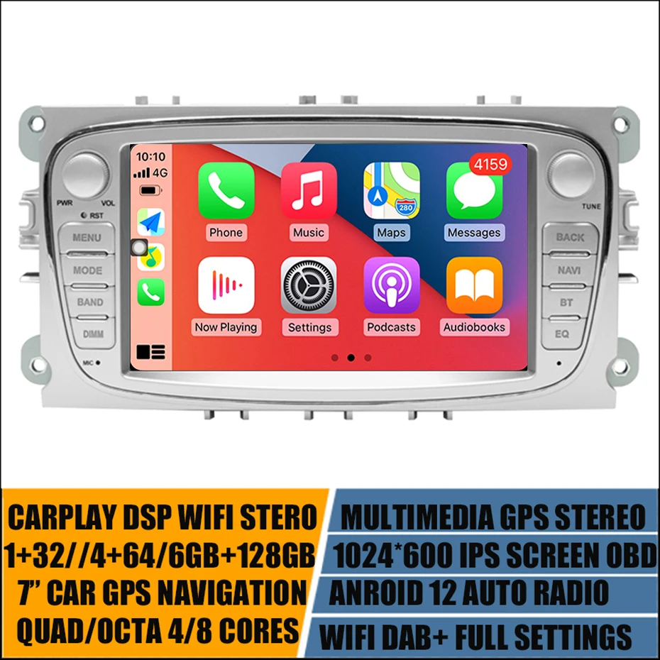 7''Android 12 Car Radio Carplay For Ford Focus 2009-2011 C-MAX Stereo GPS Player Multimedia Navigation System Head Unit 2Din BT
7''Android 12 Car Radio Carplay For Ford Focus 2009-2011 C-MAX Stereo GPS Player Multimedia Navigation System Head Unit 2Din BT