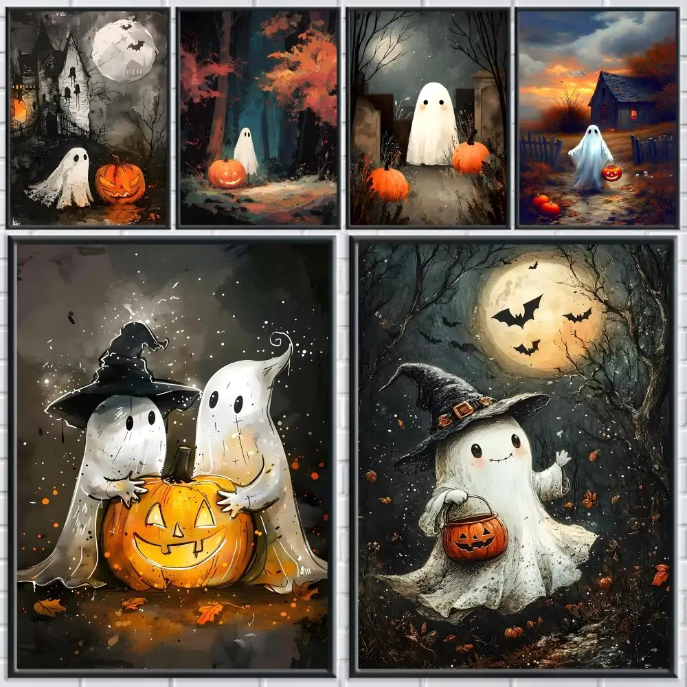 Halloween ghost Poster Decorative Stickers Wall Art for Home Hallway Living Room Bedroom Decoration Gift HD Aesthetic Painting
Halloween ghost Poster Decorative Stickers Wall Art for Home Hallway Living Room Bedroom Decoration Gift HD Aesthetic Painting
