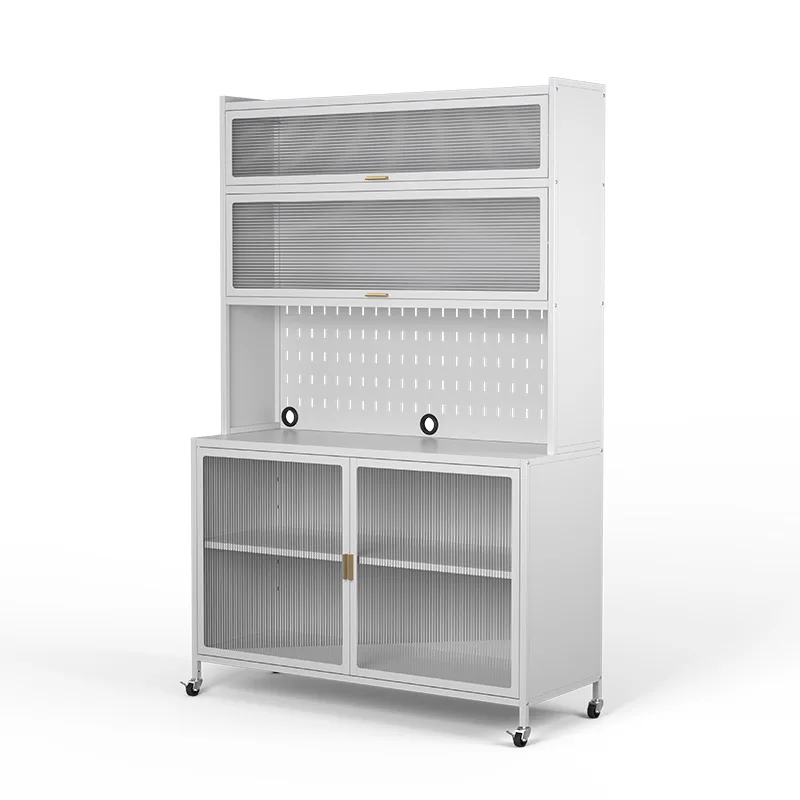 Flip door cabinet Household multi-functional kitchen Dust rack Floor light luxury wrought iron Movable side cabinet Locker 
Flip door cabinet Household multi-functional kitchen Dust rack Floor light luxury wrought iron Movable side cabinet Locker