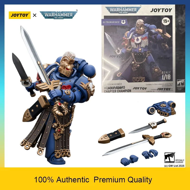 JOYTOY Warhammer 40K Ultramarines Honour Guard Chapter Champion Fully Articulated Action Figure 1/18 Scale Collectible Model Toy
JOYTOY Warhammer 40K Ultramarines Honour Guard Chapter Champion Fully Articulated Action Figure 1/18 Scale Collectible Model Toy