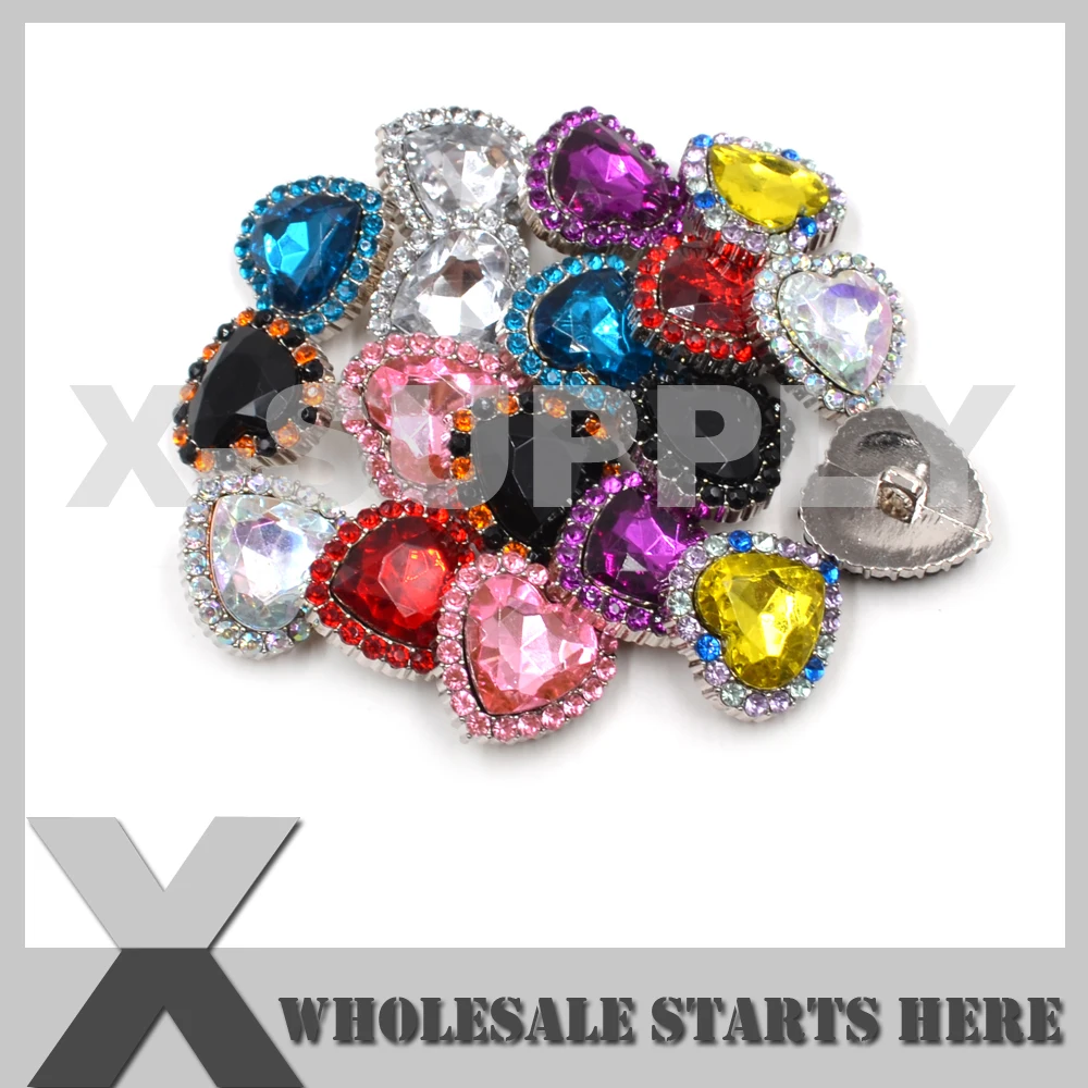 25mm Heart Acrylic Rhinestone Button With Sewing On Shank,Silver Base,Flower Center,Headband,Message Us For Custom Colors
25mm Heart Acrylic Rhinestone Button With Sewing On Shank,Silver Base,Flower Center,Headband,Message Us For Custom Colors