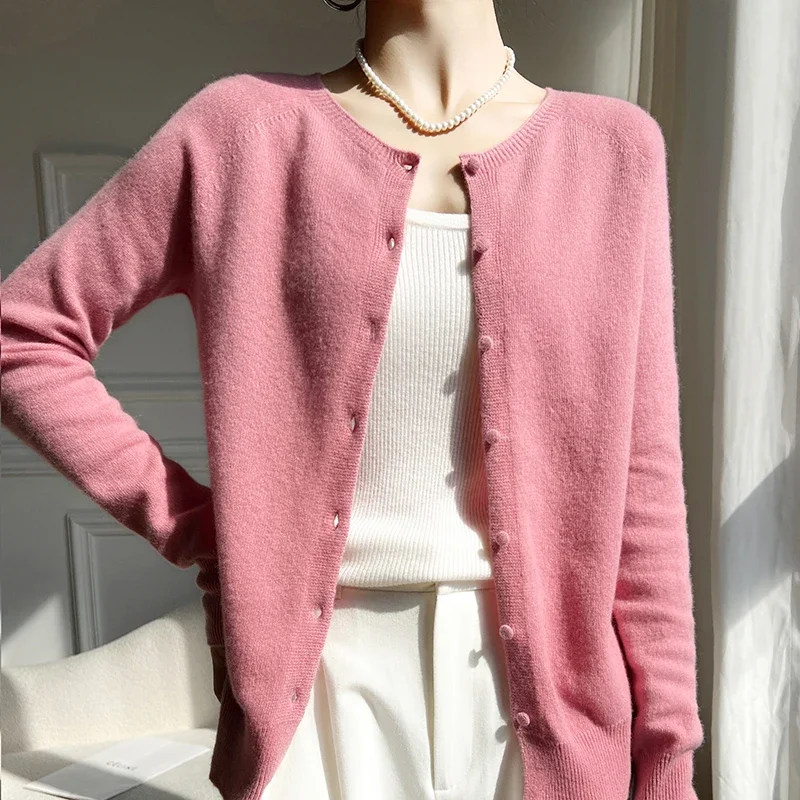 Women 100% Wool Cardigans Sweater Solid Casual Warm Outerwear Knitwear Tops 2024 Autumn Winter Women Clothing B1263018
Women 100% Wool Cardigans Sweater Solid Casual Warm Outerwear Knitwear Tops 2024 Autumn Winter Women Clothing B1263018