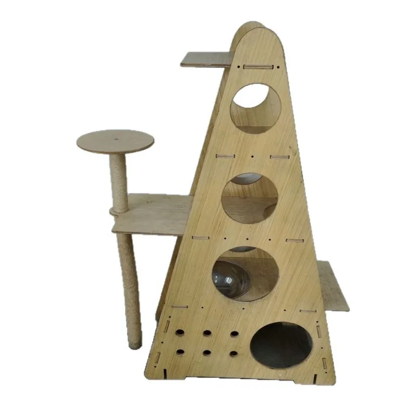 Triangular cat climbing frame, multi-hole cat nest integrated, corner space-saving model
Triangular cat climbing frame, multi-hole cat nest integrated, corner space-saving model