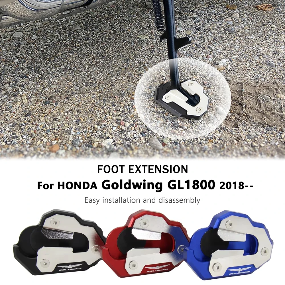 New Motorcycle For Honda Goldwing GL1800 Side Stand Enlarger Plate Kickstand Enlarge Foot shelf Gold Wing GL 1800 2018-2021 2020
New Motorcycle For Honda Goldwing GL1800 Side Stand Enlarger Plate Kickstand Enlarge Foot shelf Gold Wing GL 1800 2018-2021 2020