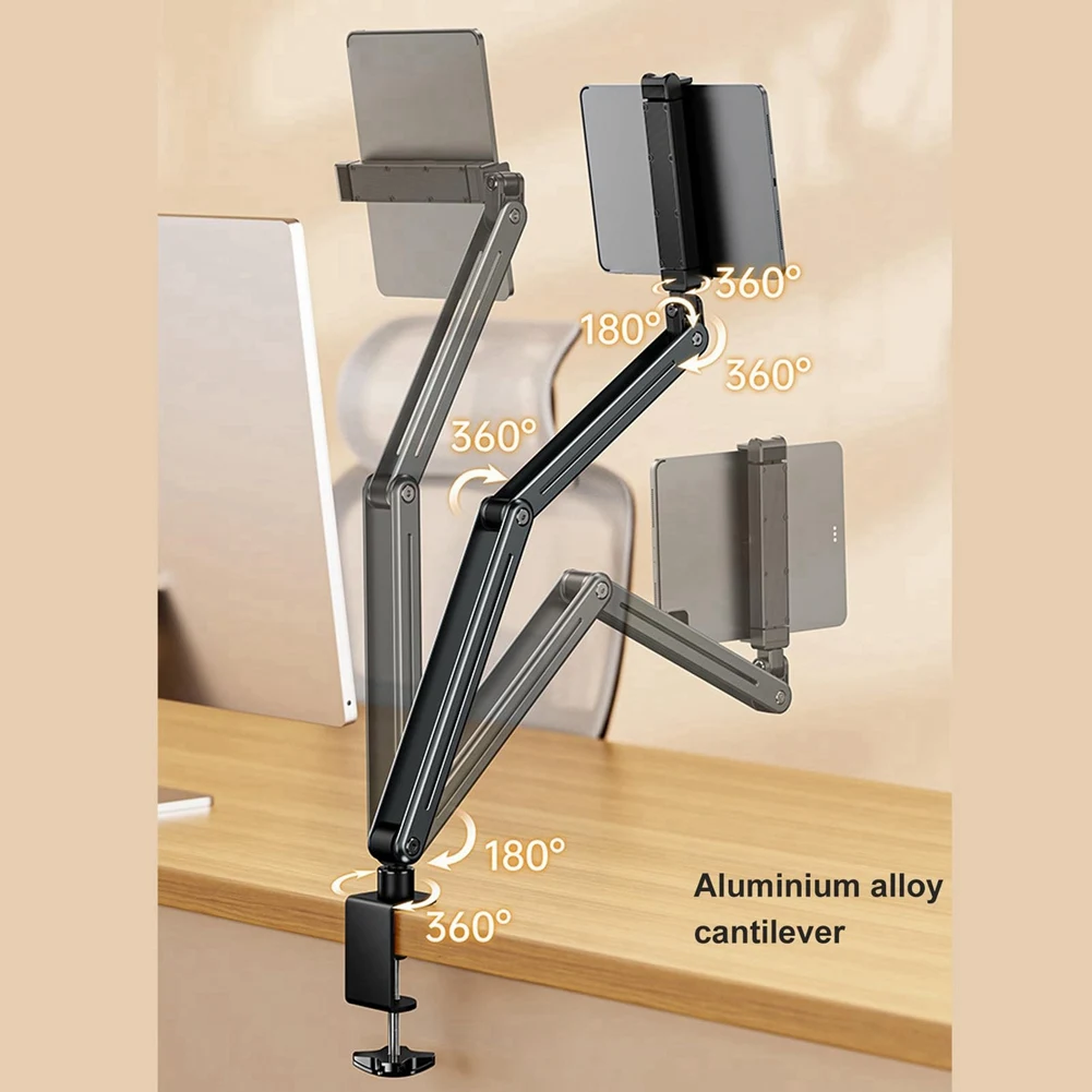 Tablet Stand Aluminum Alloy Foldable 360 Rotation Compatible With 4.7-12.9Inch Tablet
Tablet Stand Aluminum Alloy Foldable 360 Rotation Compatible With 4.7-12.9Inch Tablet