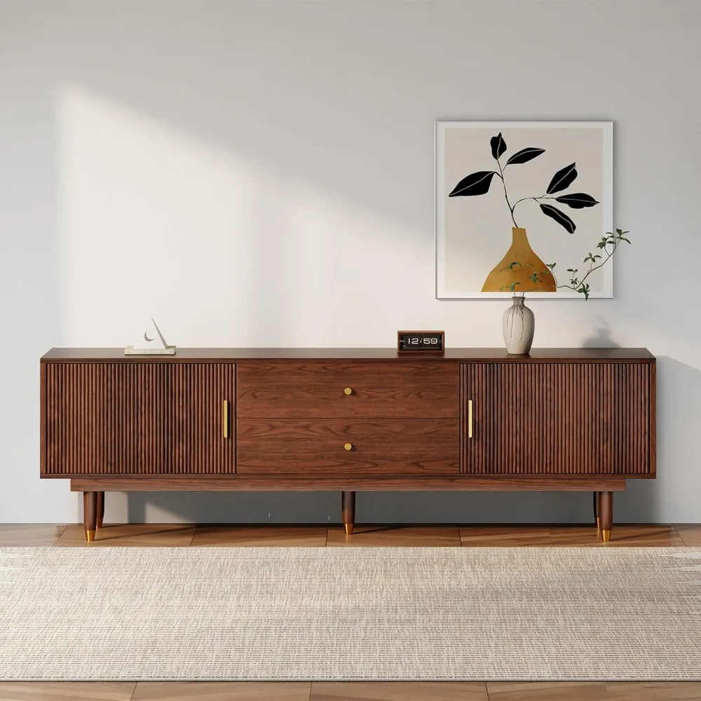 Mid Century Modern TV Stand for 50+ Inch TVs, 70.9" Walnut Entertainment Center with Storage and Drawers, Stylish Minimalist Med
Mid Century Modern TV Stand for 50+ Inch TVs, 70.9" Walnut Entertainment Center with Storage and Drawers, Stylish Minimalist Med