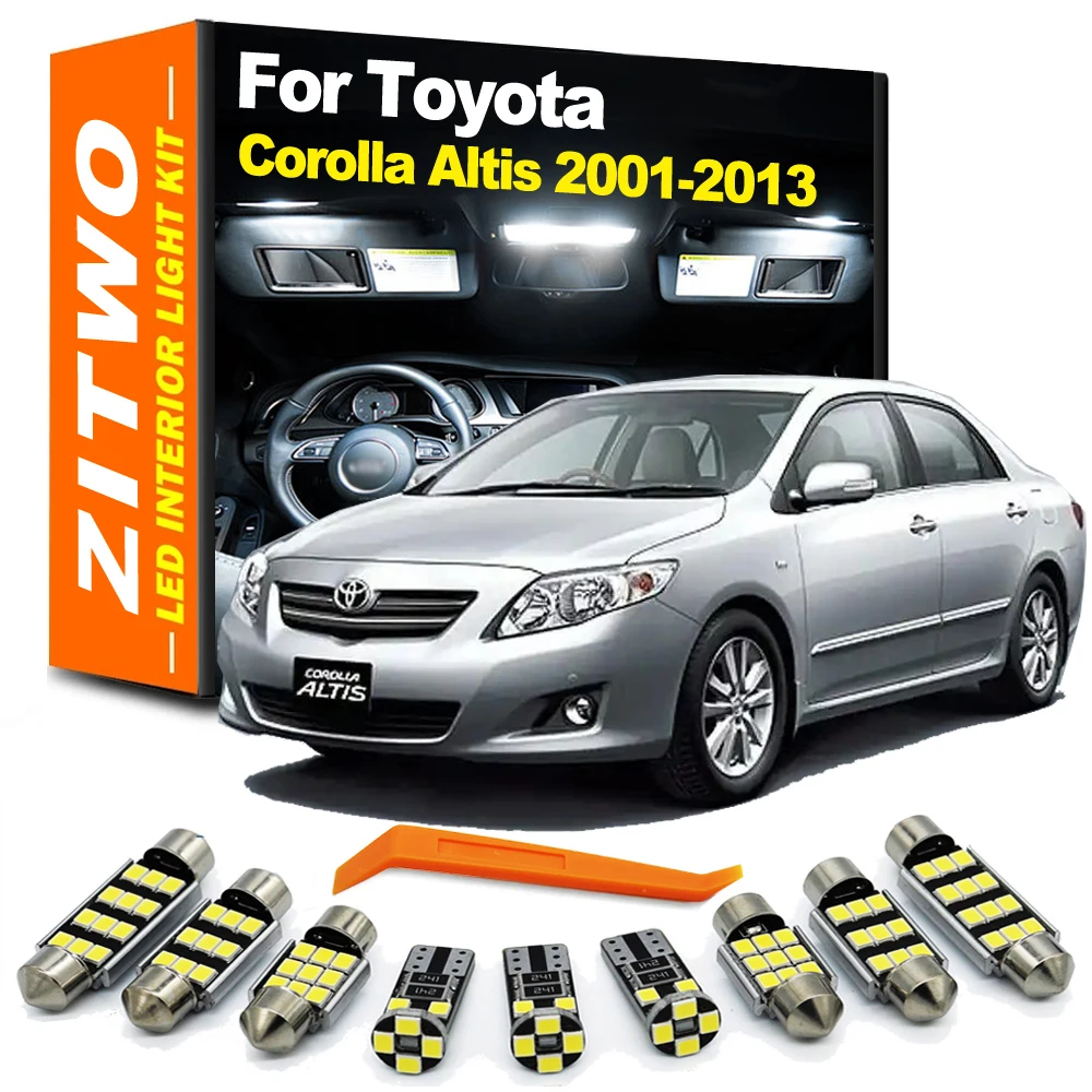Комплект внутреннего купольного освещения Canbus LED для Toyota Corolla Altis 2001-2007 2008 2009 2010 2011 2012 2013 Автомобильные светодиодные лампы без ошибок
Комплект внутреннего купольного освещения Canbus LED для Toyota Corolla Altis 2001-2007 2008 2009 2010 2011 2012 2013 Автомобильные светодиодные лампы без ошибок