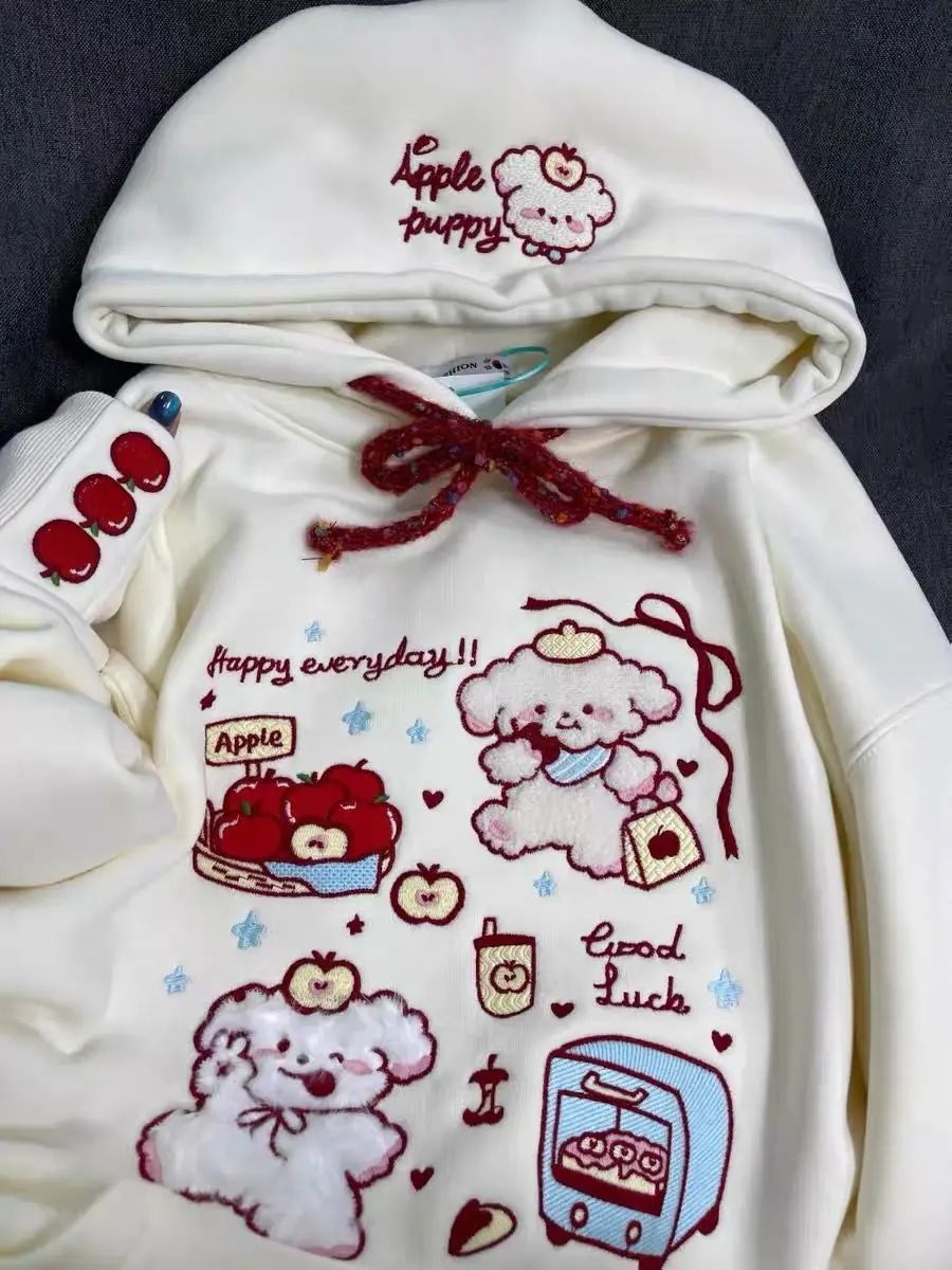 Miniso Cinnamoroll Hoodie Cute Embroidery Loose Coat Autumn Winter New Hello Kitty Retro Style Fashion Comfortable Sweet Tops
Miniso Cinnamoroll Hoodie Cute Embroidery Loose Coat Autumn Winter New Hello Kitty Retro Style Fashion Comfortable Sweet Tops