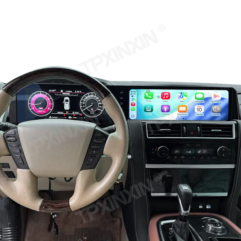 Android Auto Carplay GPS Navi For Nissan Patrol Y62 Armada 2008-2021 Tape Recorder Car Radio + Digital Cluster 24.6" Stereo DSP
Android Auto Carplay GPS Navi For Nissan Patrol Y62 Armada 2008-2021 Tape Recorder Car Radio + Digital Cluster 24.6" Stereo DSP