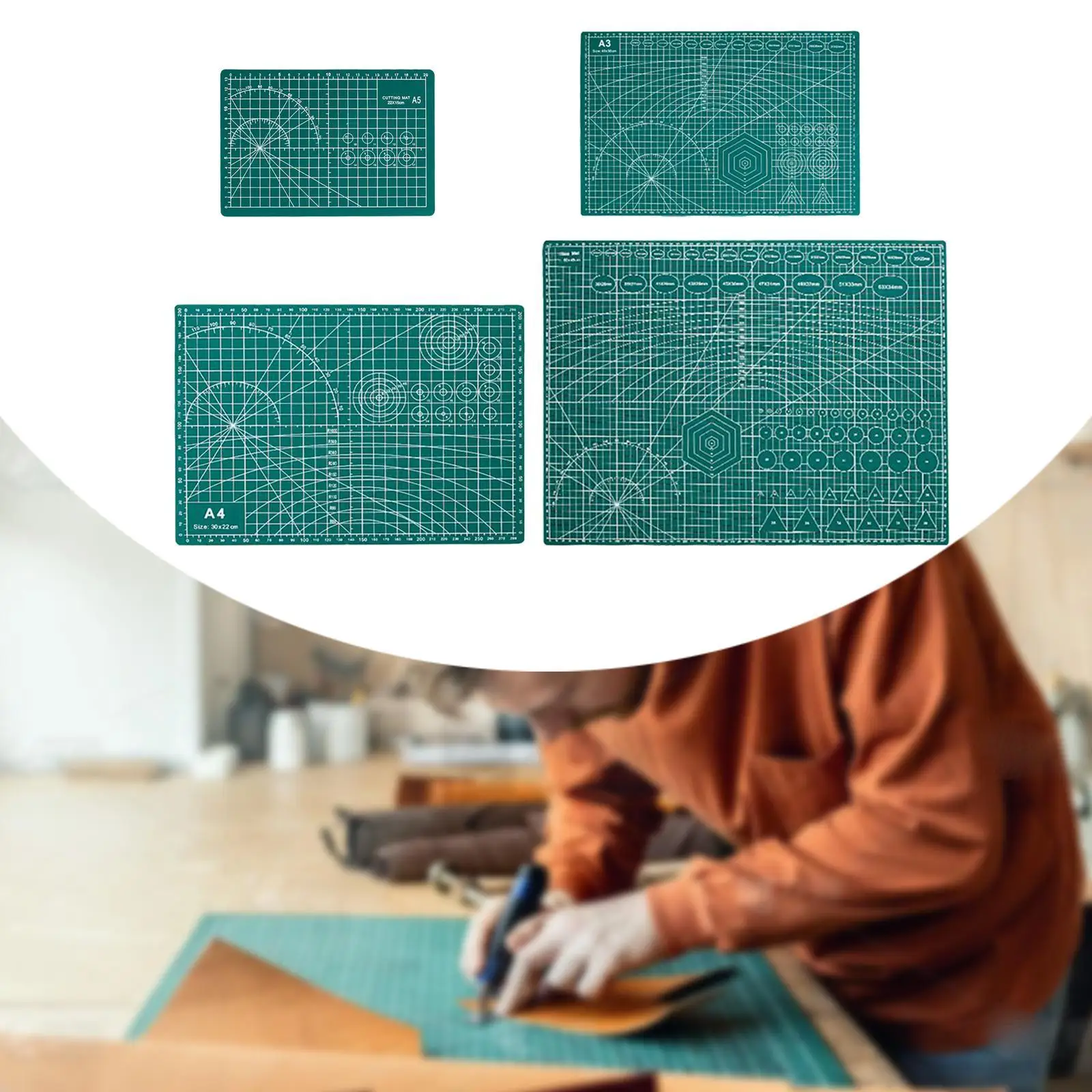 Cutting Mat Precision Multipurpose Double Sided Sewing Mat Cutting Board for Crafts Dressmaking Art Project Scrapbooking Sewing
Cutting Mat Precision Multipurpose Double Sided Sewing Mat Cutting Board for Crafts Dressmaking Art Project Scrapbooking Sewing