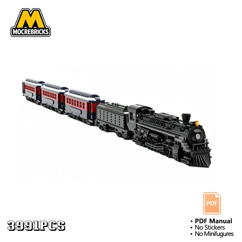 Classic Winter Steam Train MOC Building Blocks Christmas Express Railway Bricks Toy Creative Locomotive Model For Kids Gifts
Classic Winter Steam Train MOC Building Blocks Christmas Express Railway Bricks Toy Creative Locomotive Model For Kids Gifts