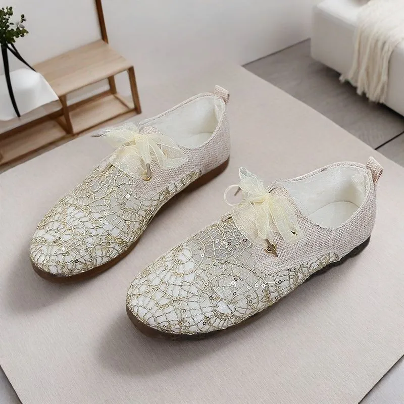 Mesh Flats Women Sneakers Bling Lace Up Casual Sport Shoes 2025 New Trend Spring Designer Walking Breathable Zapatillas Ladies
Mesh Flats Women Sneakers Bling Lace Up Casual Sport Shoes 2025 New Trend Spring Designer Walking Breathable Zapatillas Ladies