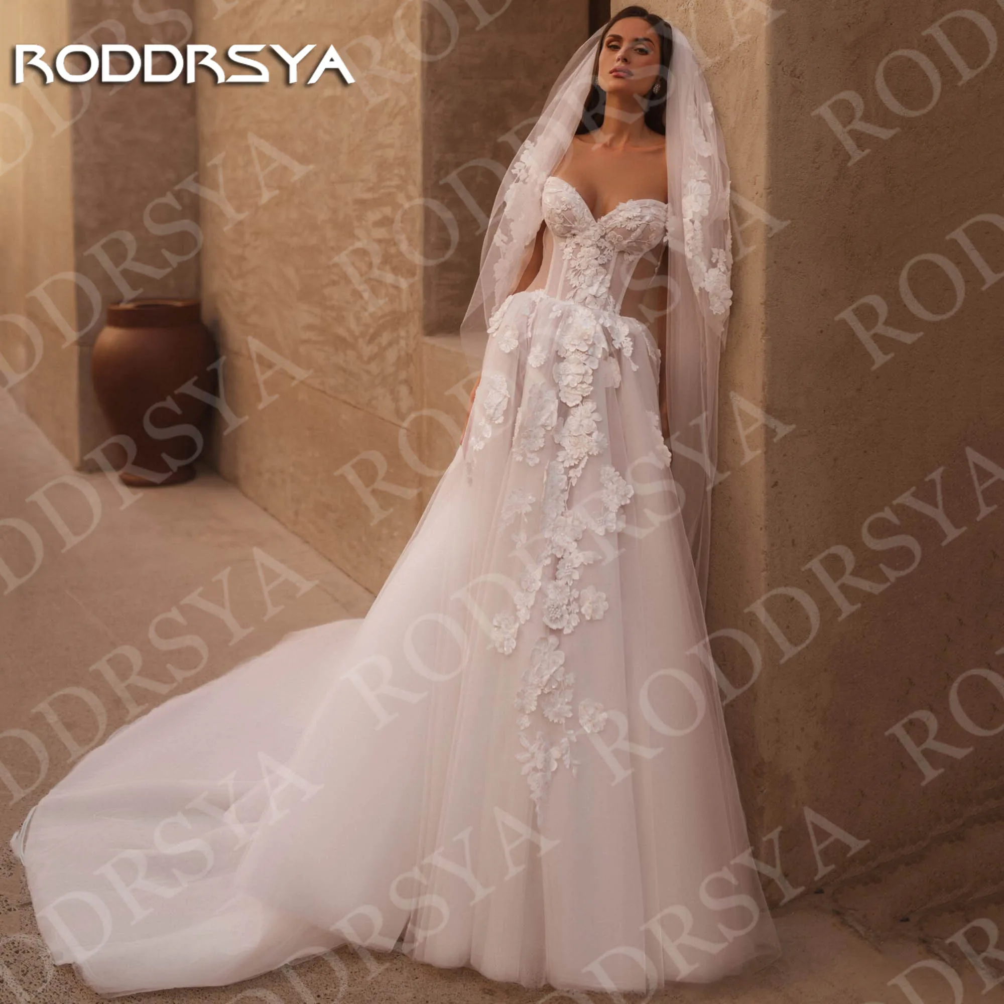 RODDRSYA Elegant A Line Wedding Dress Woman Lace Sweetheart Tulle Romantic Off Shoulder Bridal Gown Customized vestido de novia
RODDRSYA Elegant A Line Wedding Dress Woman Lace Sweetheart Tulle Romantic Off Shoulder Bridal Gown Customized vestido de novia