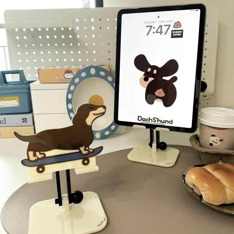 2 шт. акриловый держатель для телефона «Такса» для держателя планшета iPad, подставка для настольного телефона с милым мультяшным рисунком в прямом эфире
2 шт. акриловый держатель для телефона «Такса» для держателя планшета iPad, подставка для настольного телефона с милым мультяшным рисунком в прямом эфире