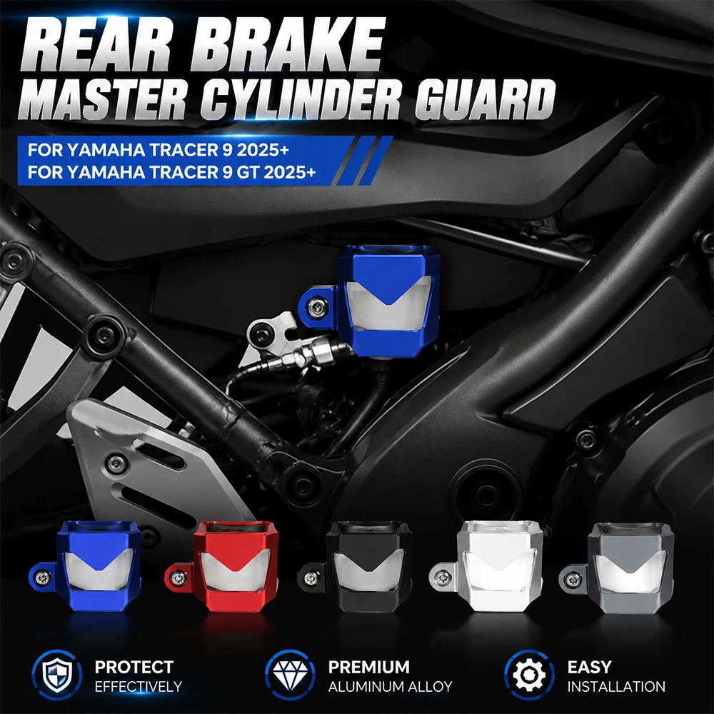 Motorcycle Rear Brake Cylinder Fluid Reservoir Cover Cup Protection Guard Accessories For YAMAHA Tracer 9/Tracer 9 GT 9GT2025
Motorcycle Rear Brake Cylinder Fluid Reservoir Cover Cup Protection Guard Accessories For YAMAHA Tracer 9/Tracer 9 GT 9GT2025