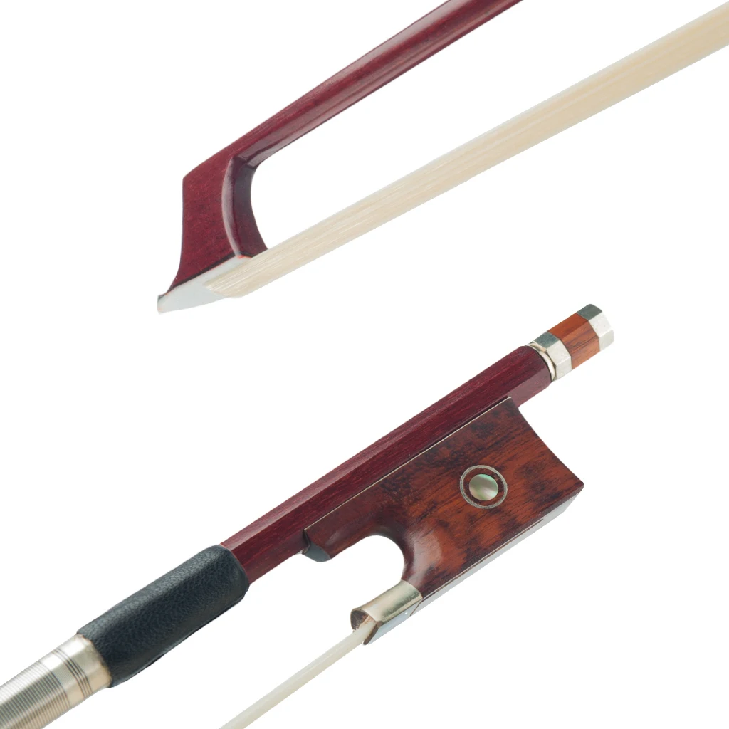 Handcrafted 4/4 Violin Bow - Brazilwood with Snakewood Frog & Premium Horsehair
Handcrafted 4/4 Violin Bow - Brazilwood with Snakewood Frog & Premium Horsehair