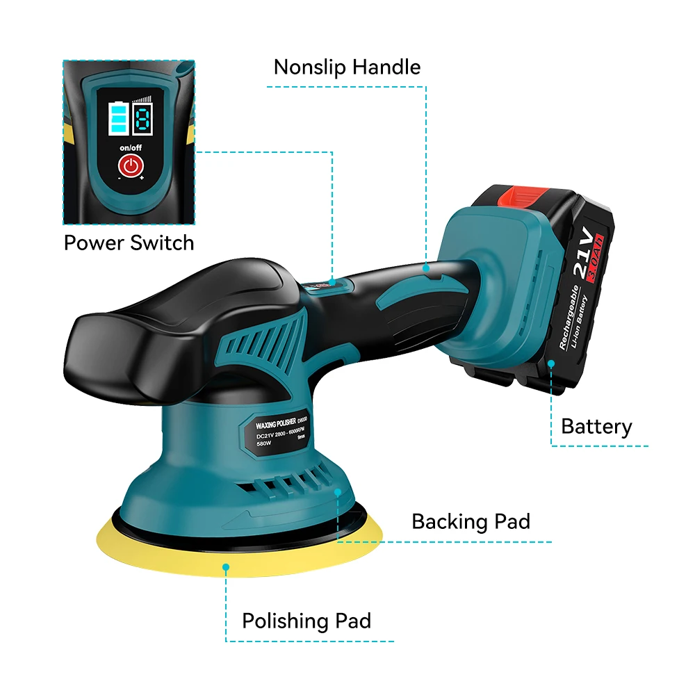 8 Gear Brushless Car Polisher Electric Polisher Automobile Car Polishing Sealing Glaze Machine For Makita 18v Battery Pin
8 Gear Brushless Car Polisher Electric Polisher Automobile Car Polishing Sealing Glaze Machine For Makita 18v Battery Pin