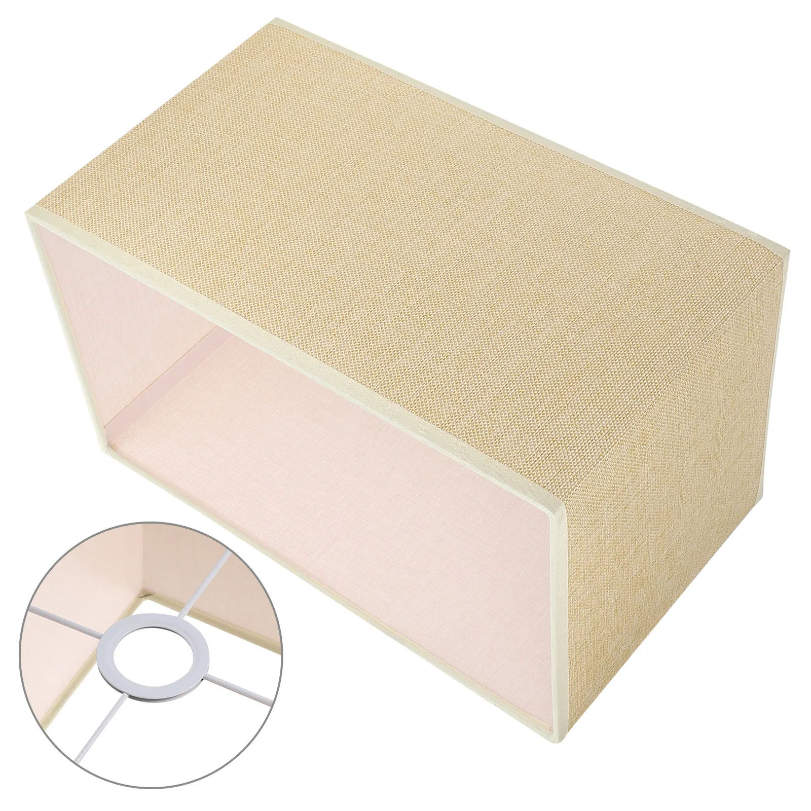 Linen Fabric Table Lamp Shade Rectangular Cloth Light Cover Dustproof Decorative Protector For Home Bedroom Study
Linen Fabric Table Lamp Shade Rectangular Cloth Light Cover Dustproof Decorative Protector For Home Bedroom Study