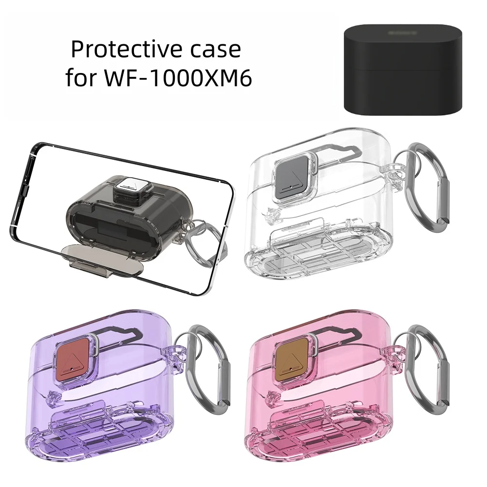 Transparent Protective Case For Sony WF-1000XM6 Earbuds Earphone TPU Protective Cover with Bracket
Transparent Protective Case For Sony WF-1000XM6 Earbuds Earphone TPU Protective Cover with Bracket
