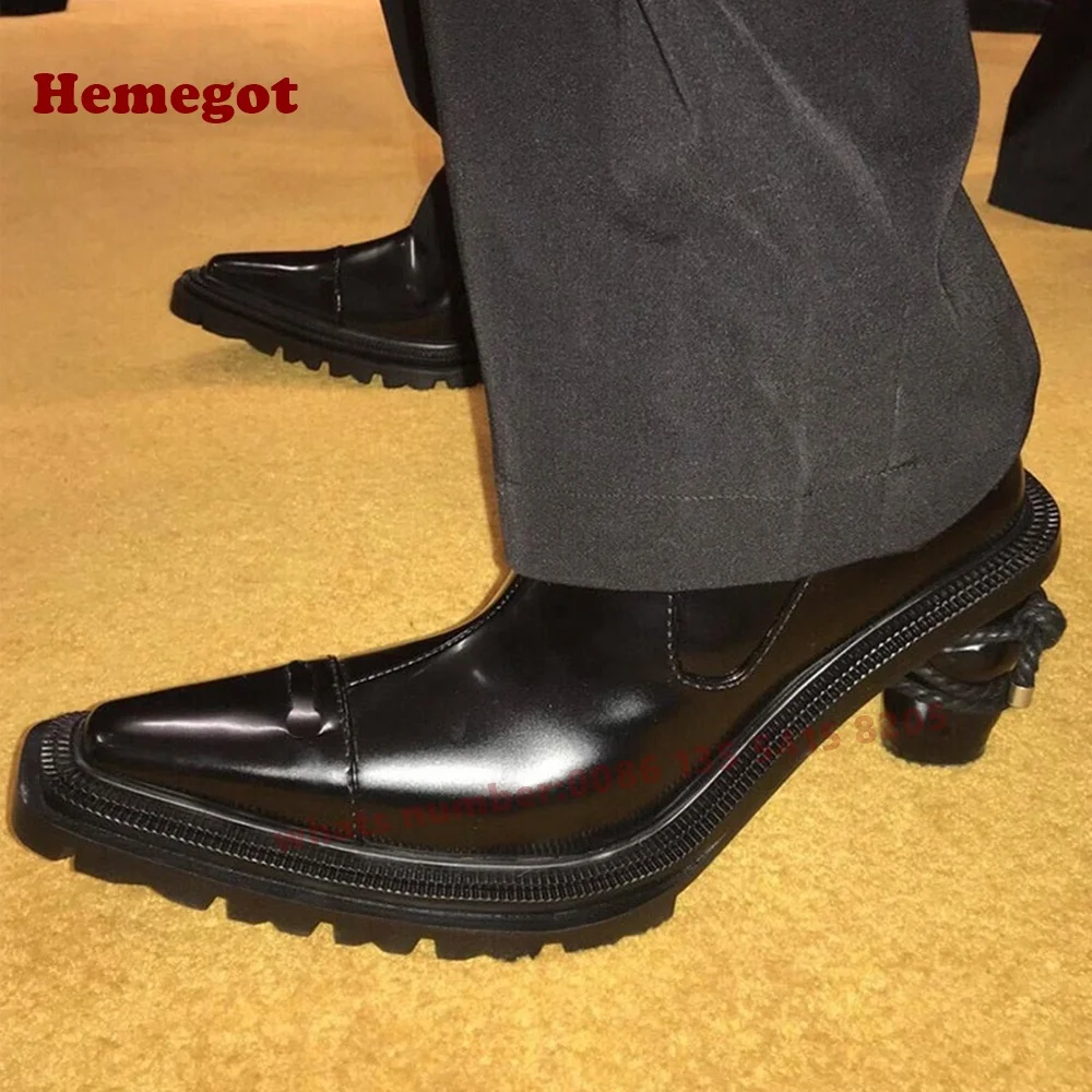 Strange Style Chelsea Boots Square Toe Black Solid Women's Ankle Boots 2025 New Glossy Winter Casual Shoes Side Zipper Gothic
Strange Style Chelsea Boots Square Toe Black Solid Women's Ankle Boots 2025 New Glossy Winter Casual Shoes Side Zipper Gothic