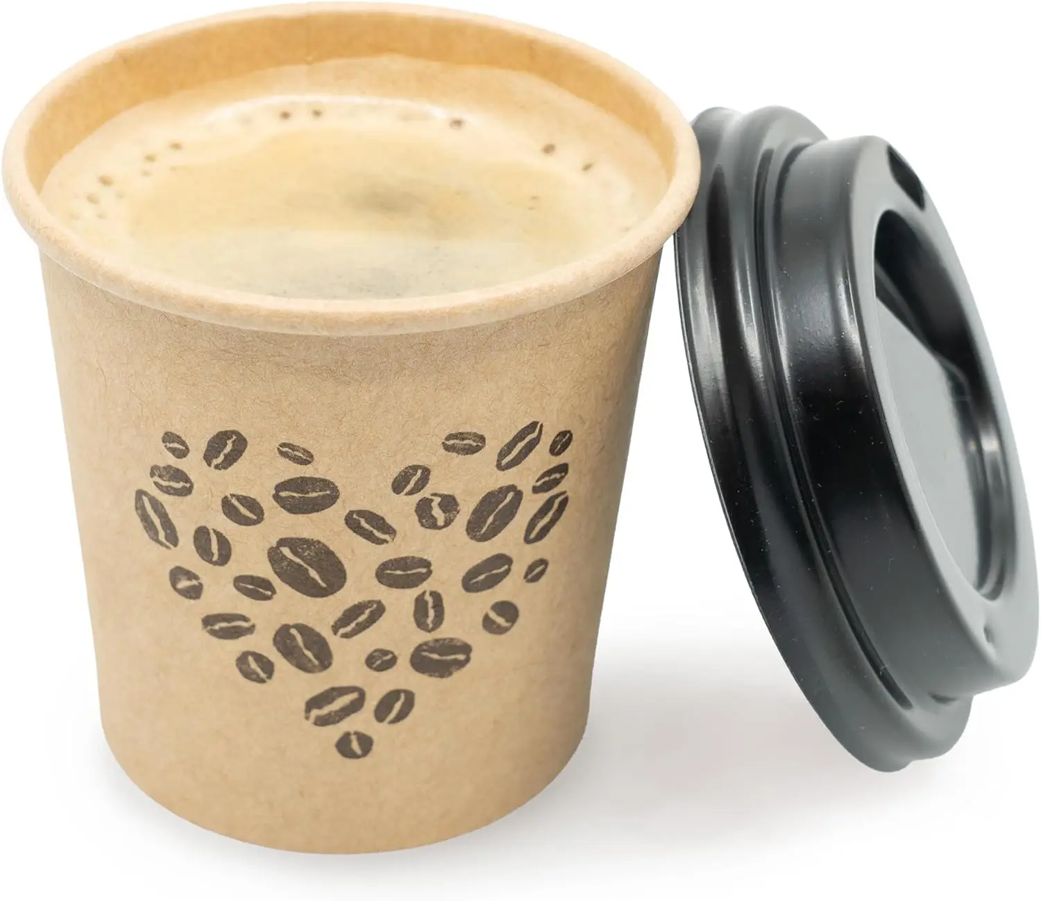 4 Oz Disposable Espresso Cups with Lids - 50 Sets Kraft To Go Paper Cups for Home Office Party
4 Oz Disposable Espresso Cups with Lids - 50 Sets Kraft To Go Paper Cups for Home Office Party